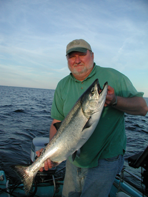 John Boitman's 27 lb King Salmon on a MBU Spoon